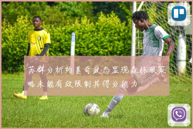 苏群分析约基奇疲态显现森林狼策略未能有效限制其得分能力